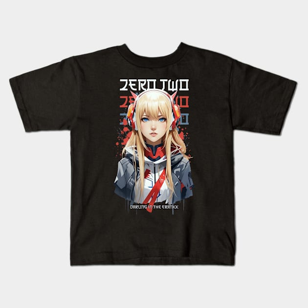 Zero Two Darling in the FRANXX t-shirt Kids T-Shirt by Franstyas